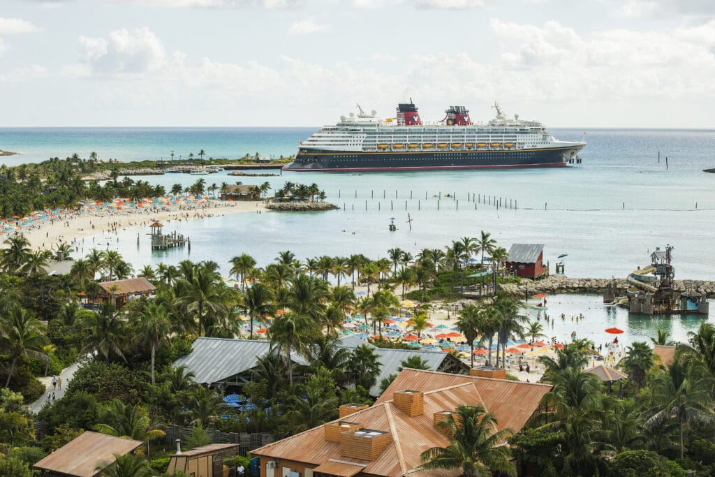 Disney Cruise Line - Ship docked at Castaway Cay