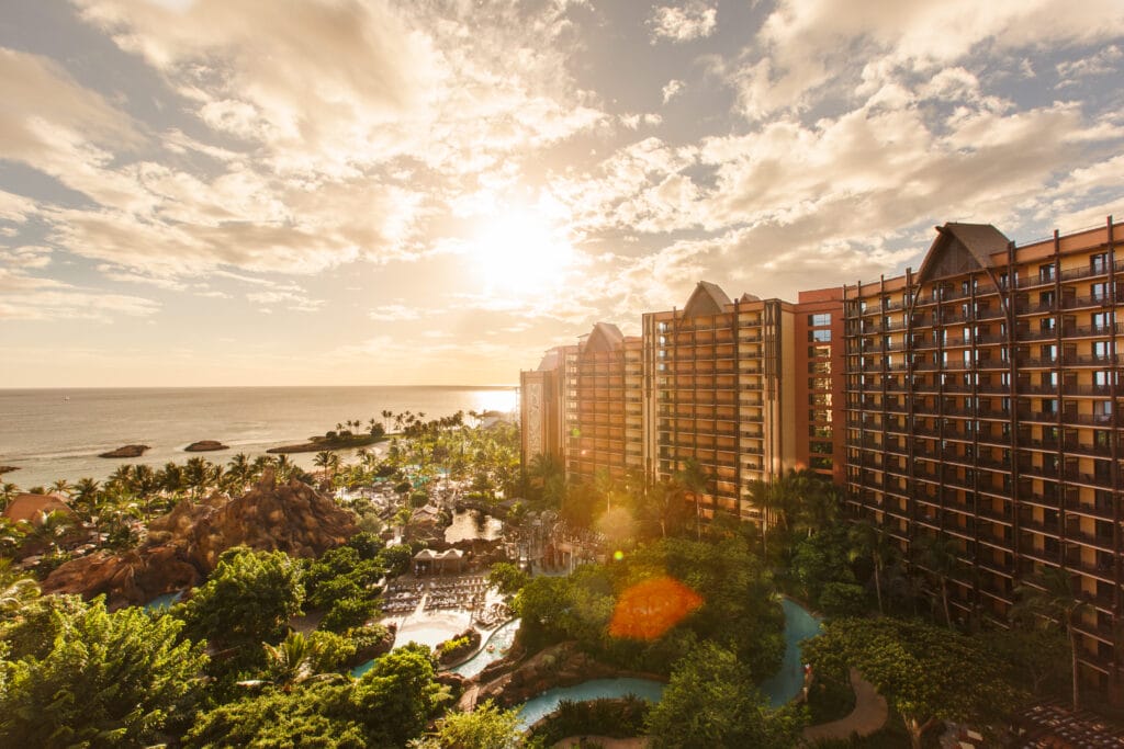 Overhead view of Aulani