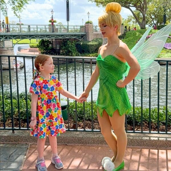 Tinker Bell at the International Gateway EPCOT