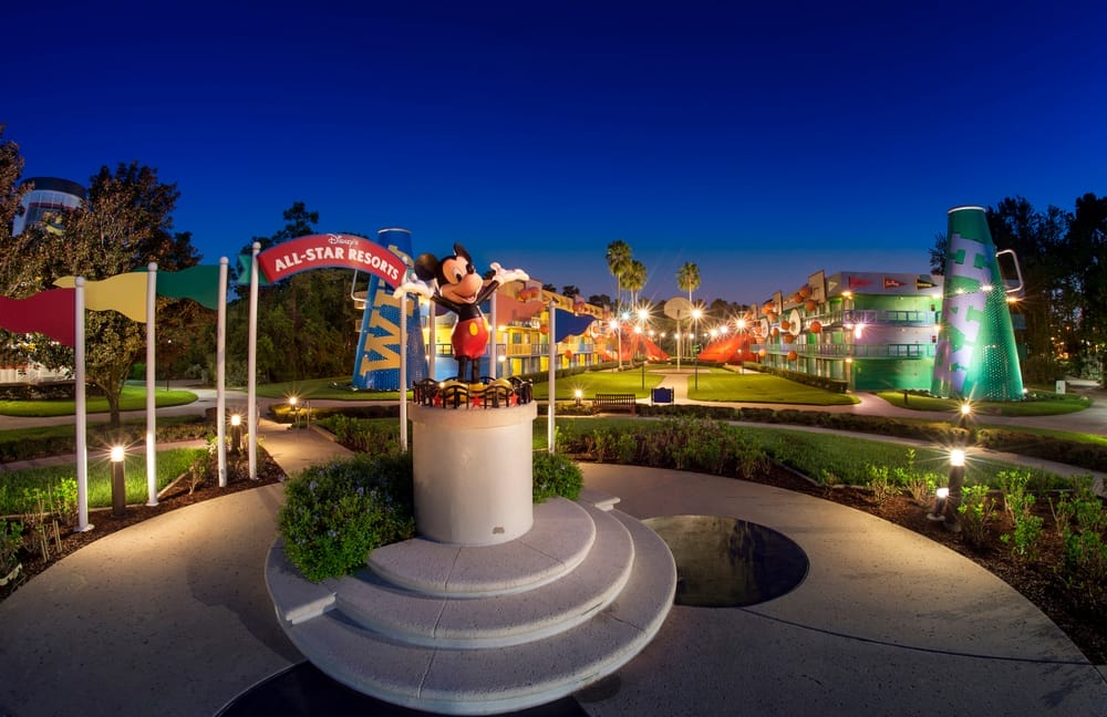 Disney World Resort: All Star Sports Courtyard
