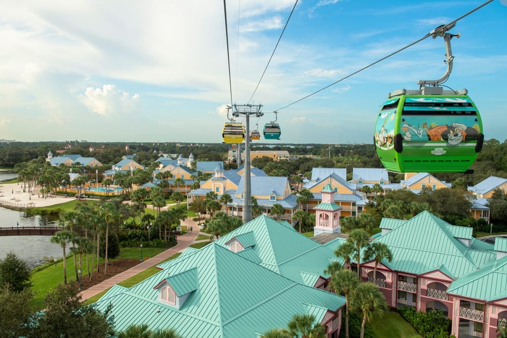 Disney World Resort: Caribbean Beach Resort Skyliner