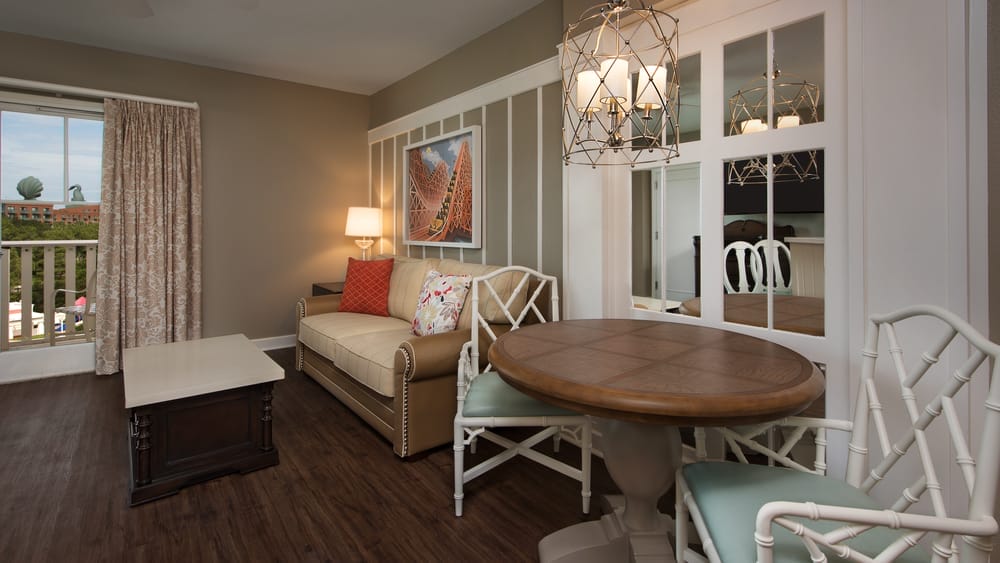 Disney World Resort: BoardWalk Villa Living Room