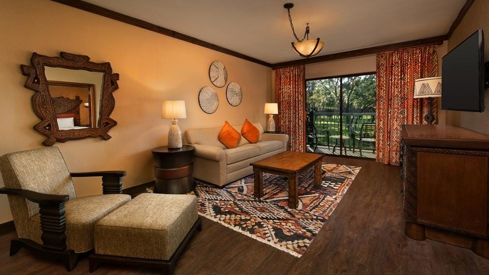 Disney World Resort: Animal Kingdom Villas Jambo House Living Room